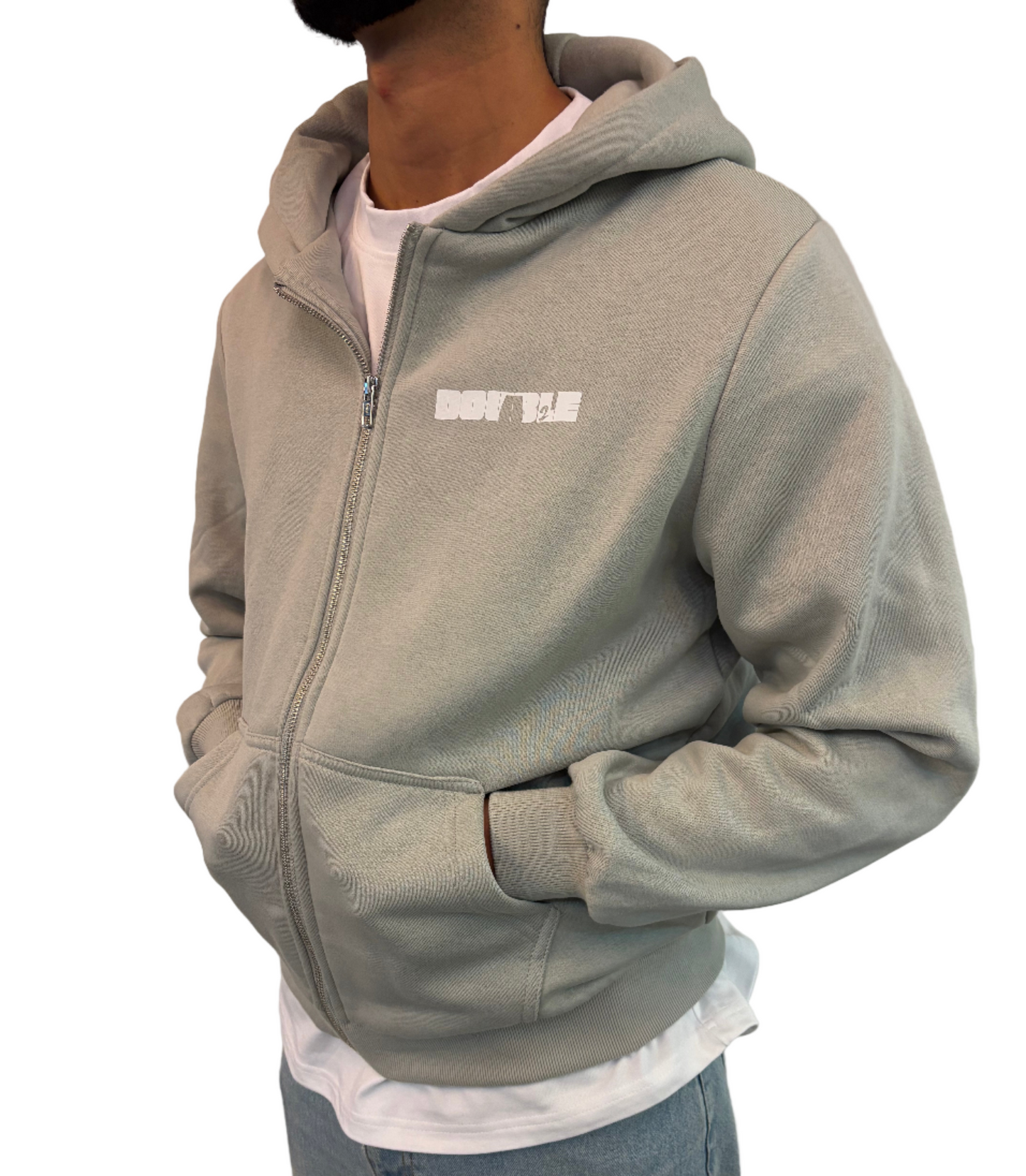 THE LIGHT GREY ZIPUP
