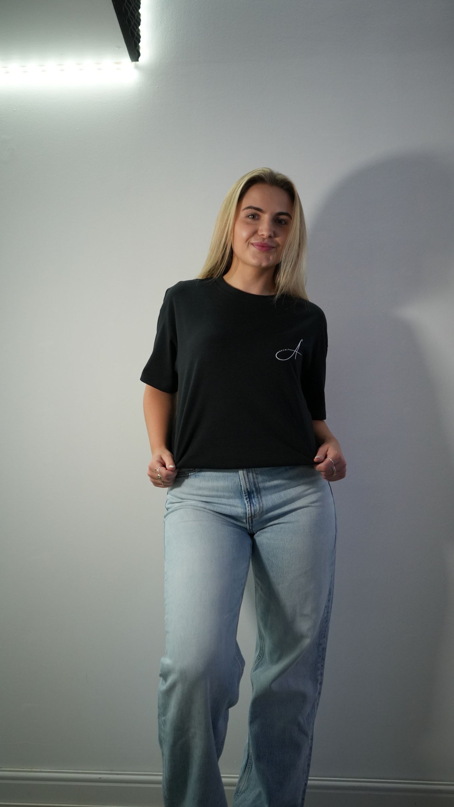 “Black DoubleA” Oversized Tee